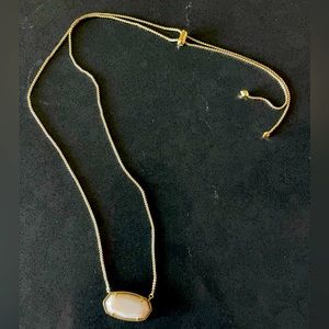 Kendra Scott Elisa Oversize Adjustable Pendant Necklace | White